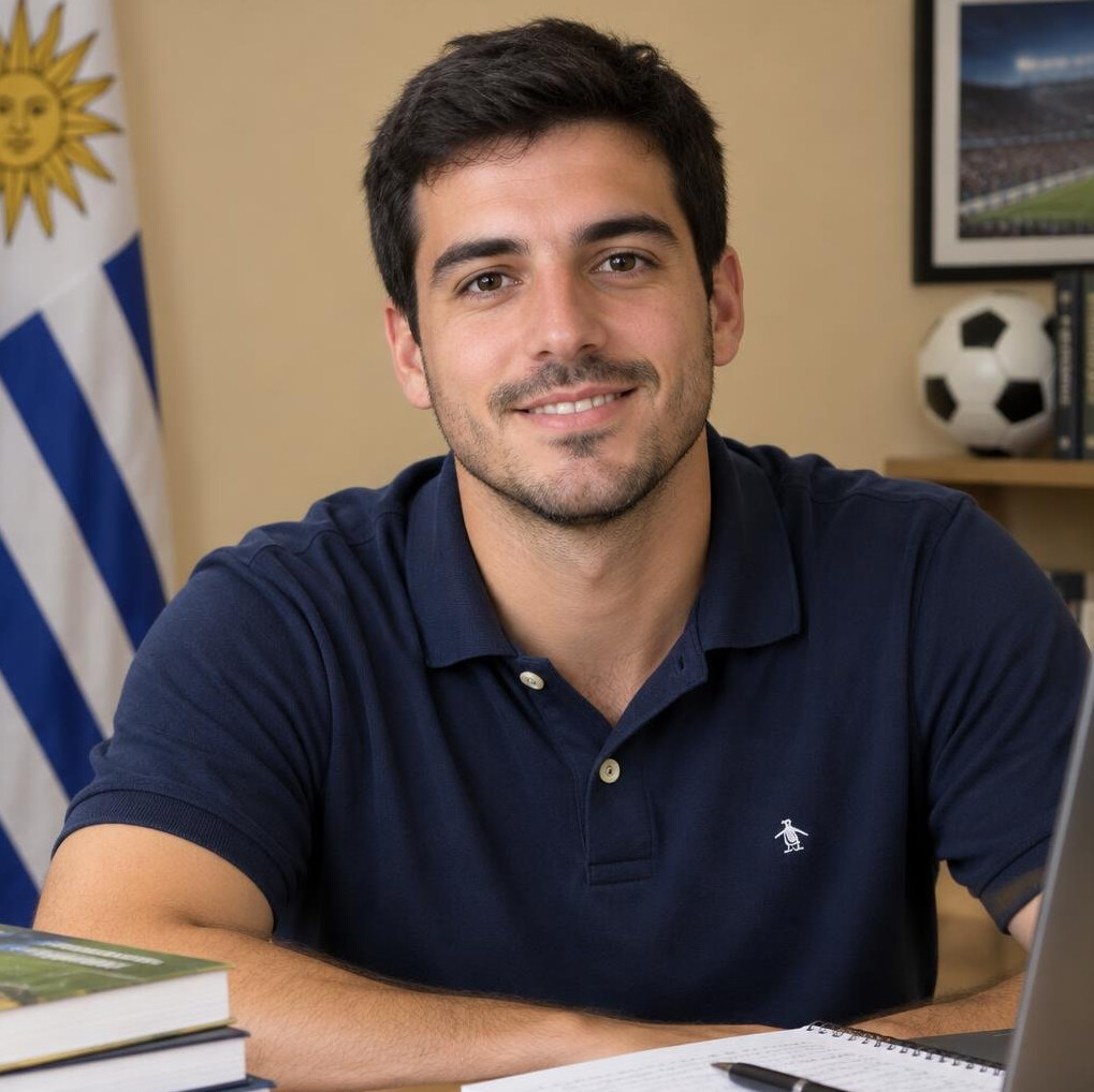 Portrait of a young man with short hair and a friendly expression